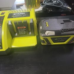 RYOBI 24V BATTERY & CHARGER