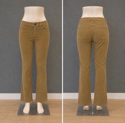 Vintage J. Crew Bootcut Women's Corduroy Brown Low Rise Pants 28S Retro Preppy