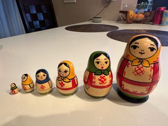 Matryoshka Russian wooden dolls
