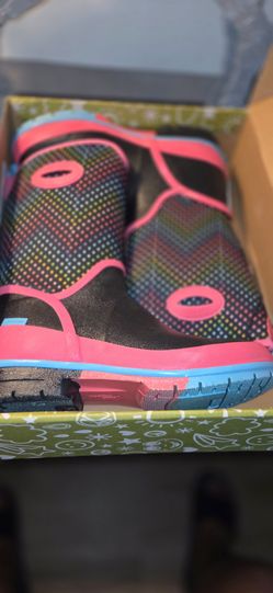 Kids Rain Boots Colorful Dot Print