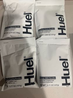 Huel Noodle Packets 4 Pack exp 12/2026 Szechuan Spiced, Japanese Curry, Korean BBQ, Spicy Gochujang #huel #nutrition
