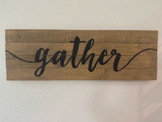 Wood Wall Sign Decor - 3ftx1ft
