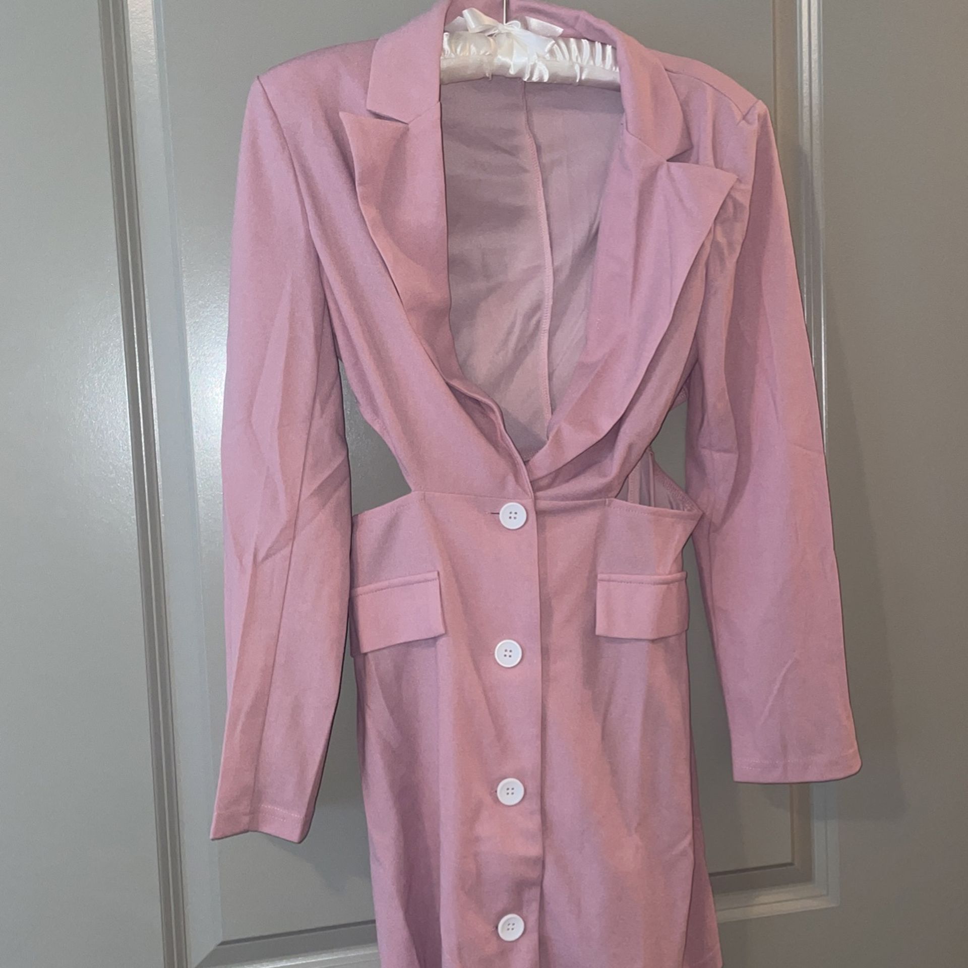 Pink Shein Blazer Dress