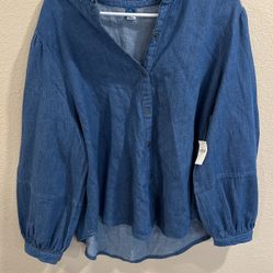 Old Navy Jean Shirt New