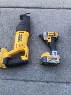 DeWalt Cordless Impact and Sawzall 20v