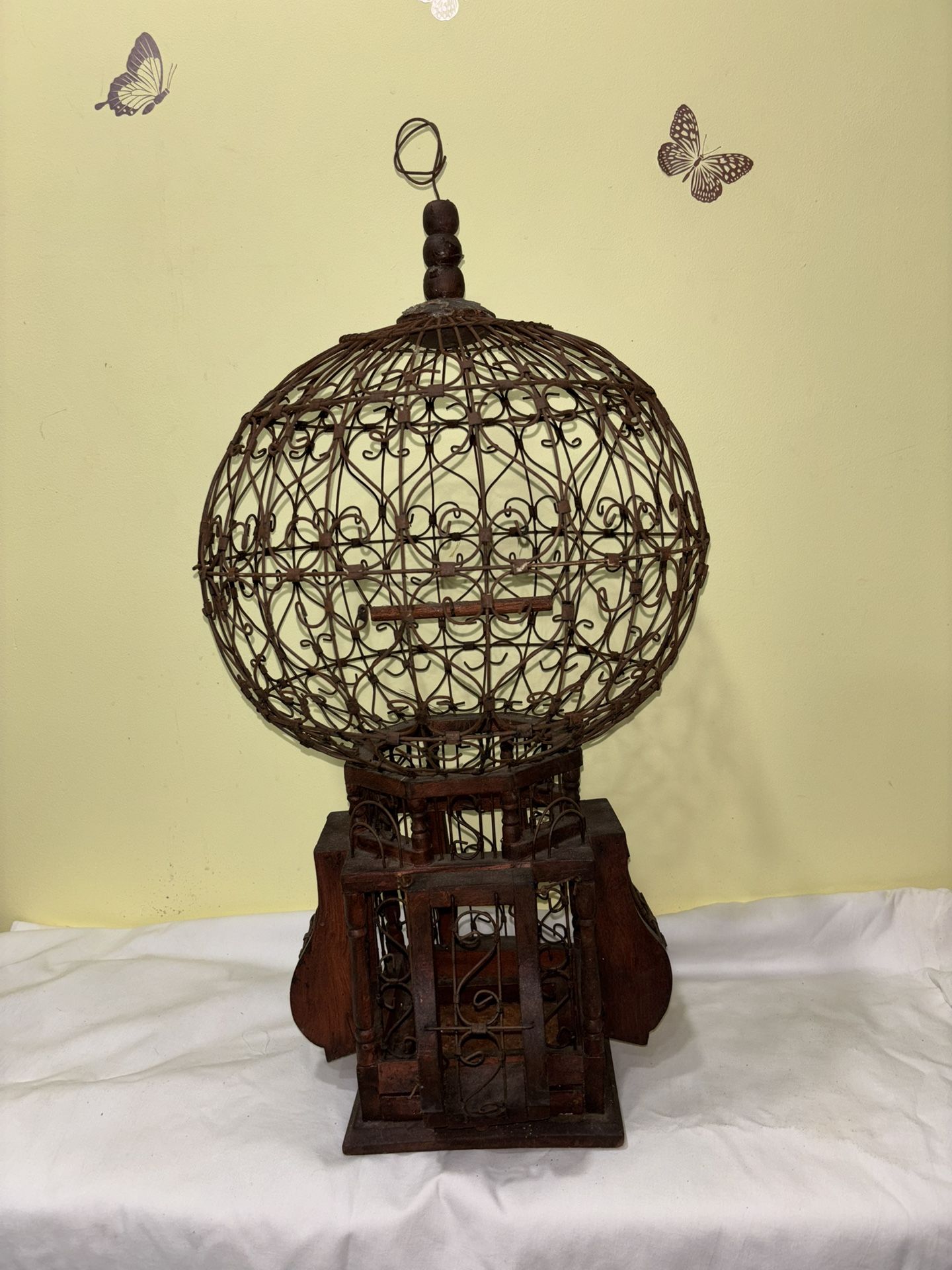 Vintage Victorian Style Wood and Iron 