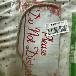 Please Do Not Disturb Privacy Hanging Plaque wooden Door Sign