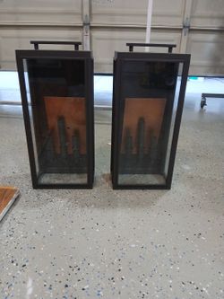 Hinkley Sutcliffe Aged Zinc 3-Bulb Outdoor Wall Lantern