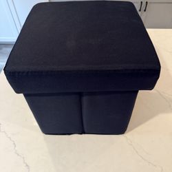 Collapsible storage ottoman, 15 inches