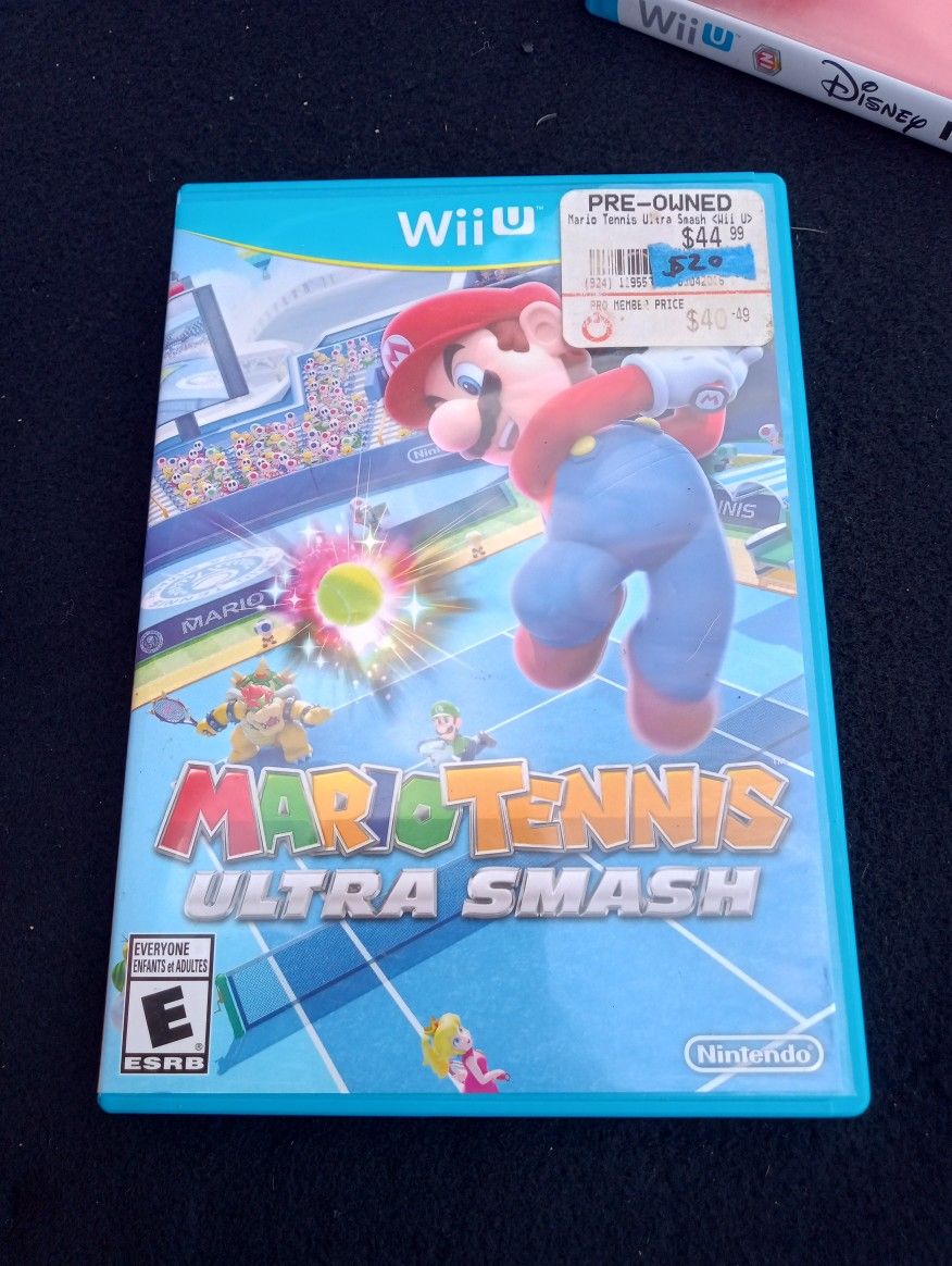 Mario Tennis Ultra Smash Nintendo Wii U Game Complete With Case