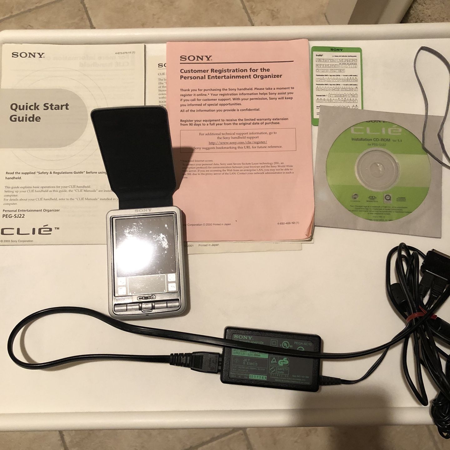 Sony CLIÉ PEG-SJ22 handheld Personal Entertainment Organizer