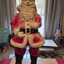 This Is From The 50s, Santa Claus, With A Light Does Work. 