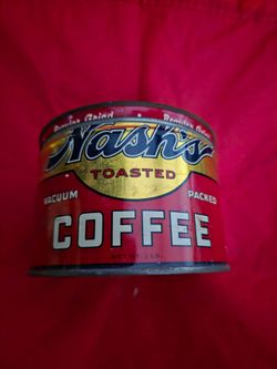 Nash's Toasted Coffee Vintage Tin Can