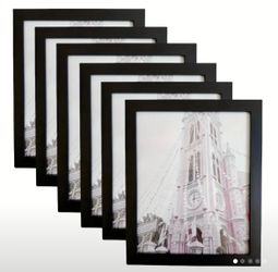 8x10 Picture Frames 6 Pack Black