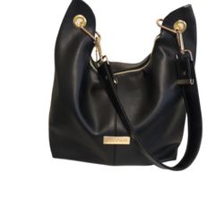 Women’s Black Hobo Slouchy  Vegan Leather Bag