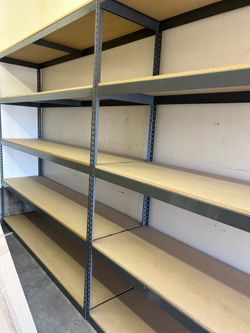 5 Tier Stock Supply Storage Room Boltless Shelving Racks 96 in W x 24 in D Shelves Delivery Available