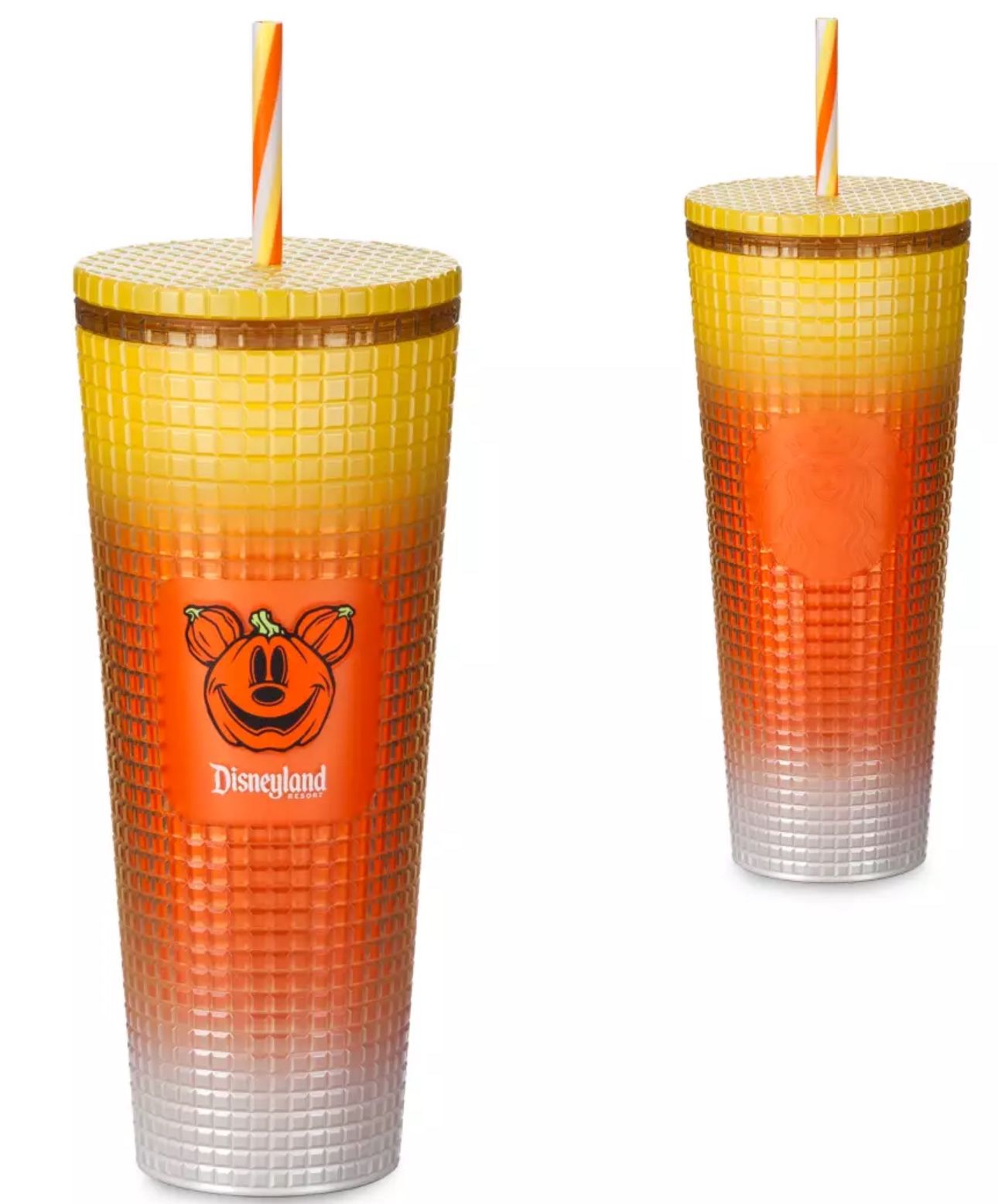 Mickey Mouse Halloween Candy Corn Starbucks Tumbler- Disneyland