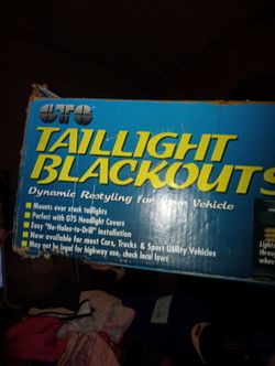 Blackout taillight complete