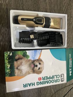 Pet grooming clippers