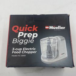 Mueller Electric Food Chopper, Mini Food Processor, 3-cup Mini