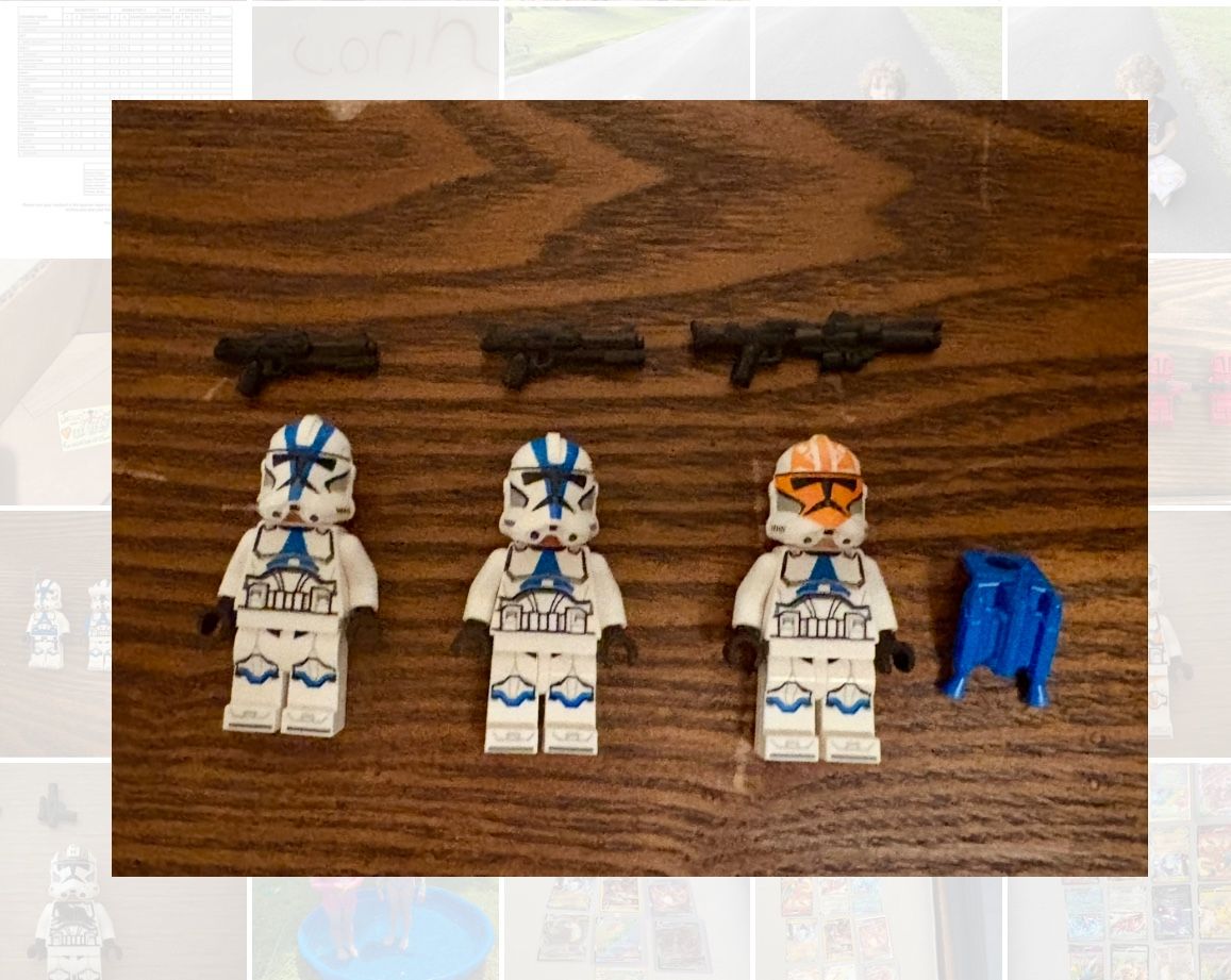 Set of Two 501st Lego brand And 1 Ahsoka Clone Trooper Lego Brand