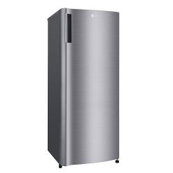 LG - 5.79 Cu. Ft. Top-Freezer Refrigerator with Semi Auto Defrost in Platinum Silver