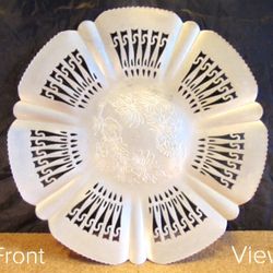 Vintage Farber & Shlevin Hand Wrought Aluminum Serving Tray #1761 Poinsettia