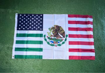 Mexico USA flag size 5’x3’