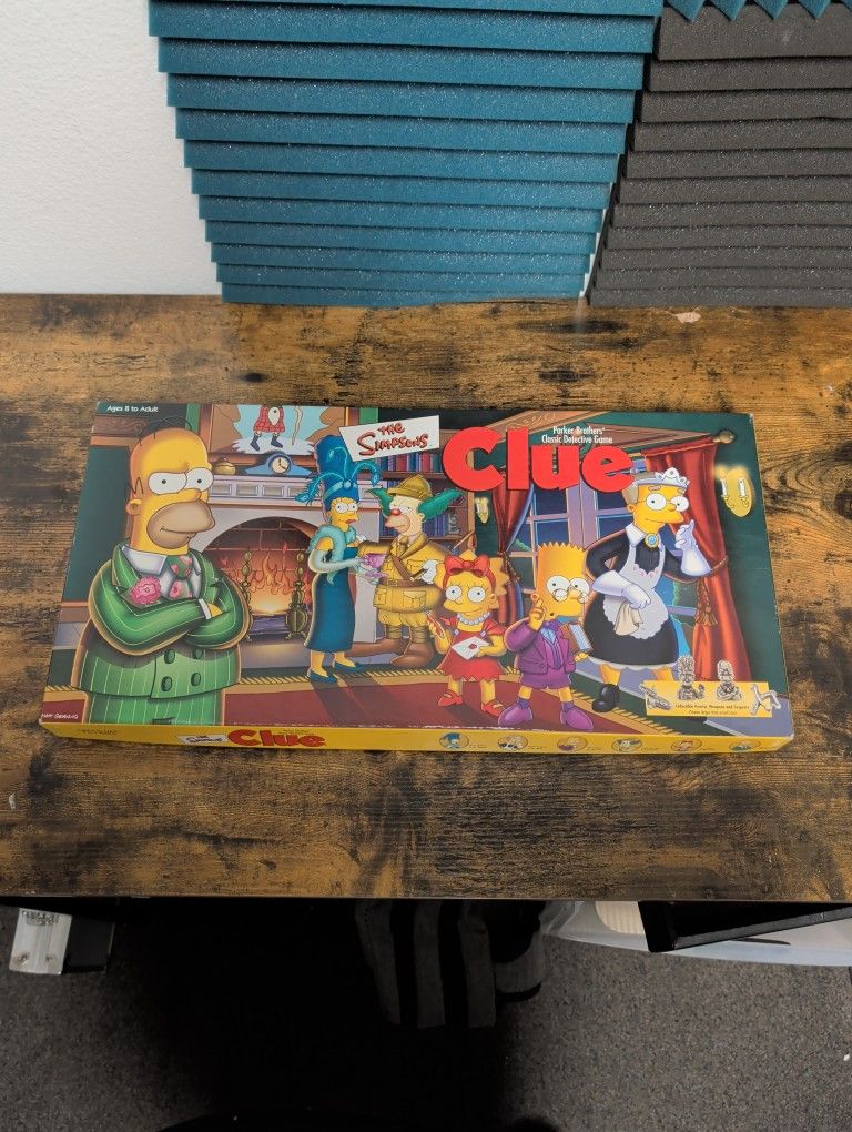 Clue The Simpsons Board Game