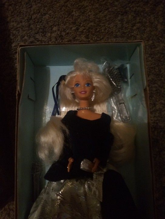 vintage winter velvet doll