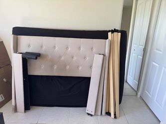 Full Size bed frame and mattress
