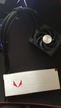 AMD Vega 64 liquid cooled rare high end gaming graphics card, faster then a 1080