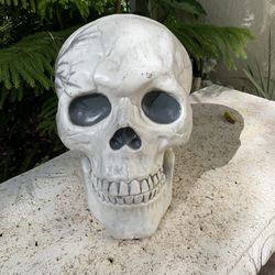 Halloween Skeleton Head Blow Mold