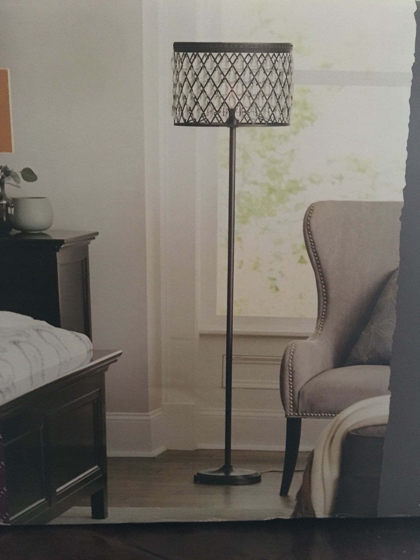 Allen roth floor lamp and table lamp set