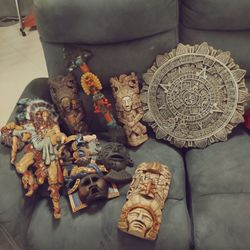 Mesoamerican Aztec/Mayan Figurines and Decor Collection