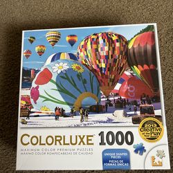 Lafayette COLORLUXE Hot Air Balloon 1,000-Piece Puzzle, Excellent Condition