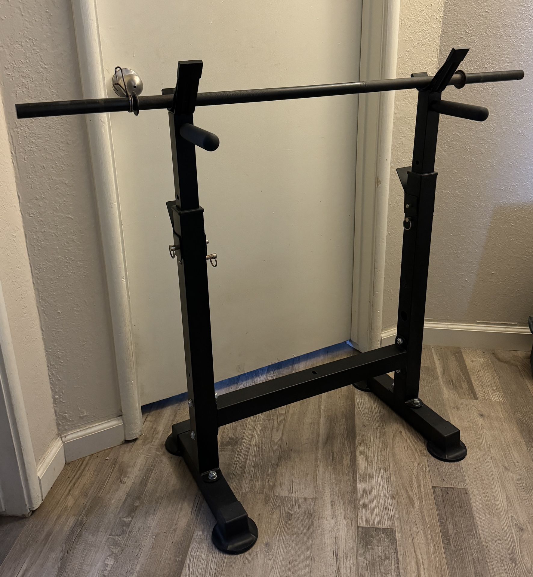 Barbell Dip Rack With Barbell