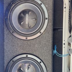 Dual 12 Kenwood Subs With Amp
