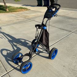 Golf Pull / Push Cart “GOPLUS”. 4 wheels.