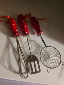 Christmas Retro Kitchen Utensil Ornaments (Price Is For All 3)