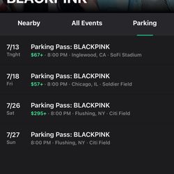 Black Pink Sofi Parking Ticket 
