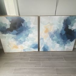 Blue Canvas Art Painting 