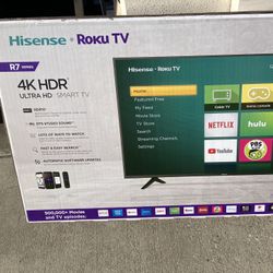 58” inch Hisense Smart 4K Roku 