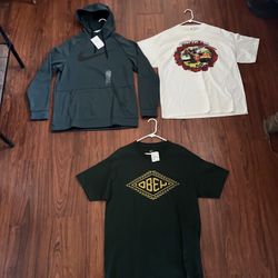 Men’s Nike Hoodie & Vintage Shirts size L 