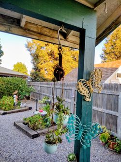 Antique meat hooks/plant hanger