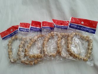 SET OF SIX CHINESE PREY BEAD BRACELET