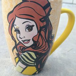 Disney Parks Belle It's Hard To Be A Beauty When Mornings Are A Beast Yellow Mug