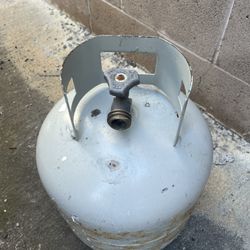 Propane Tank -  5 Gallon Steel Container. Ready for Refill or Swap. Please Note: It Is Nearly Empty.