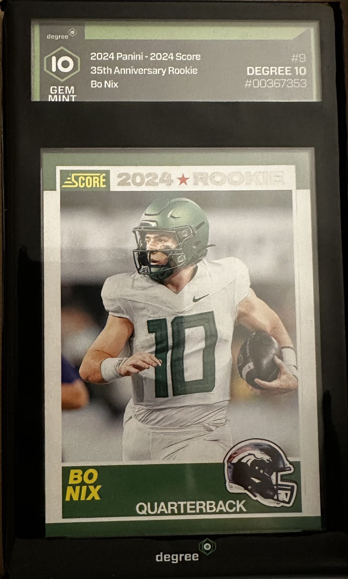 Nix 2024 Score 35th Anniversary Football Card