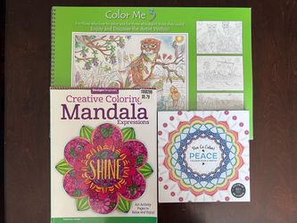 Teen/Adult Coloring Books Set of 3